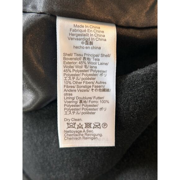 NWT $298 J Crew Factory Petite Lady Day Coat in Black Size 6 Petite - Picture 5 of 5